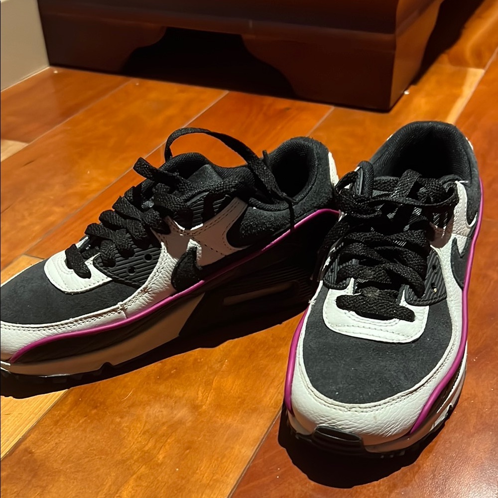 Women's Black and White Sneakers